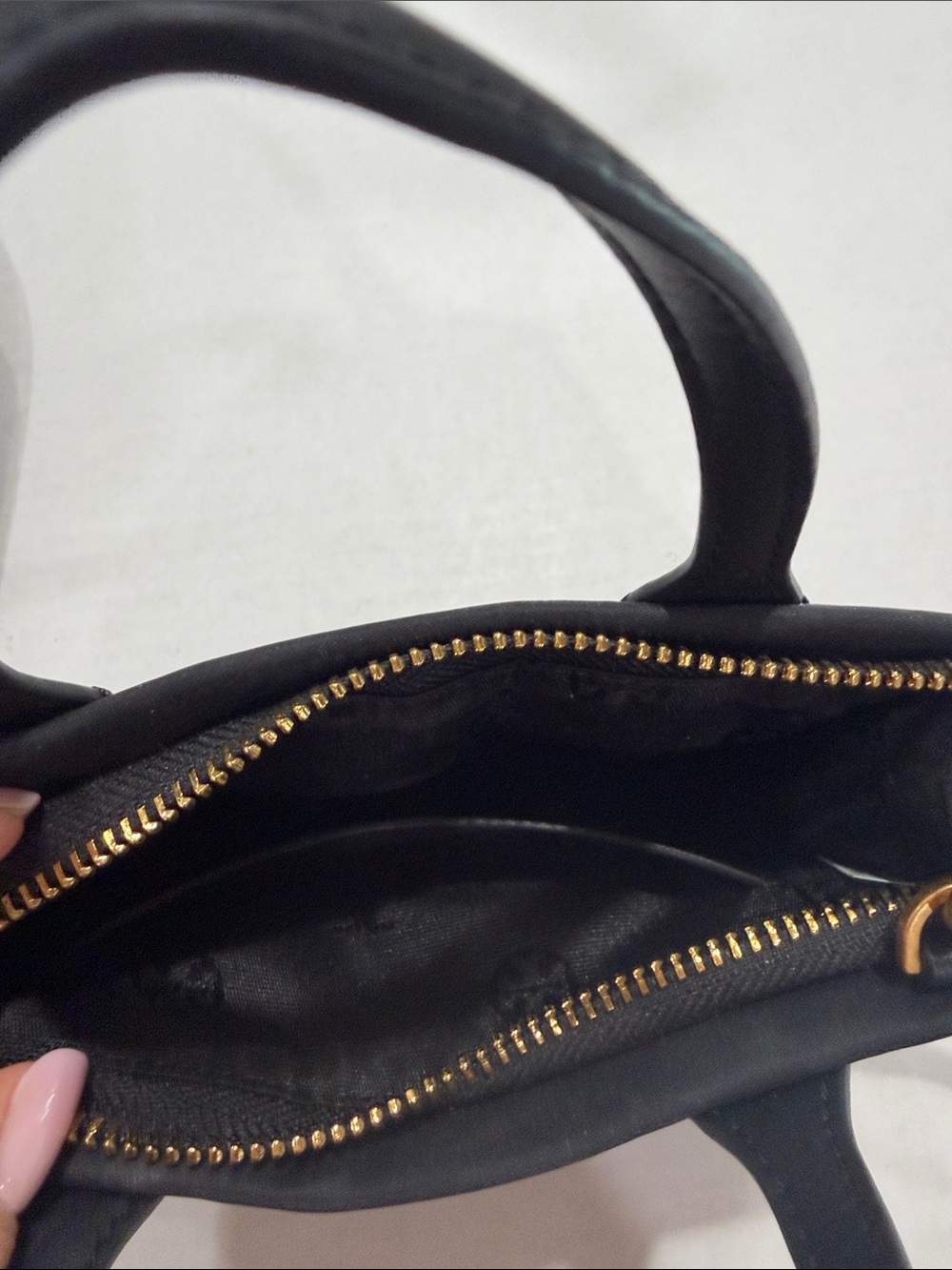 Tory Burch Black Nylon Crossbody Tote with Logo Medallion - Picture 3 of 3